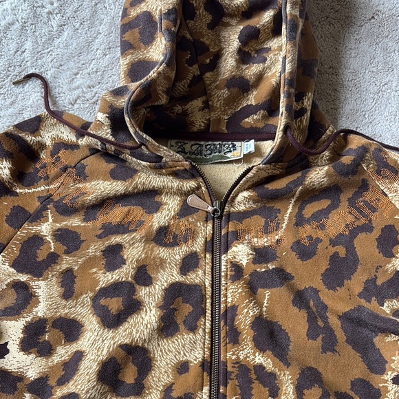 L.A.M.B. Leopard print hoodie-vintage! - Picture 3 of 5